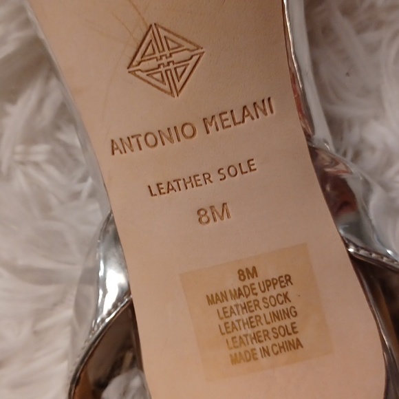 Antonio Melani Faithe Ankle Strap Rhinestone Jewel Detail Heeled Sandals NWT - Picture 14 of 15